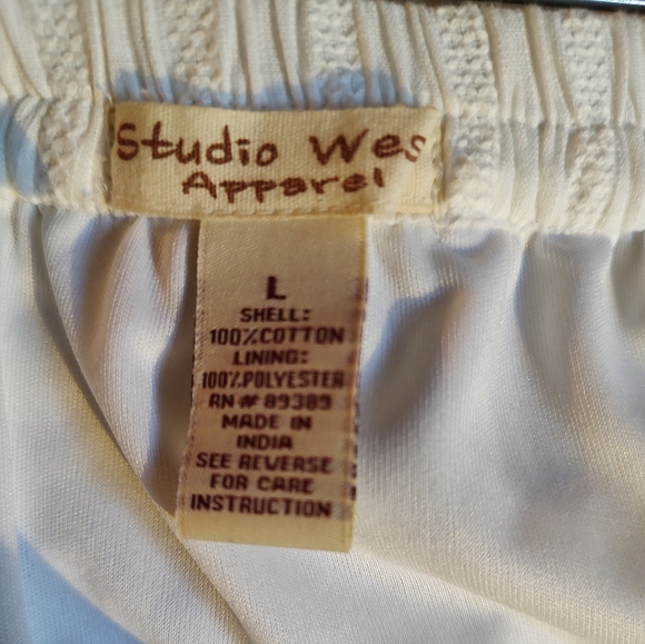 Studio West Apparel White Tiered Skirt - Picture 4 of 6